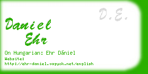 daniel ehr business card